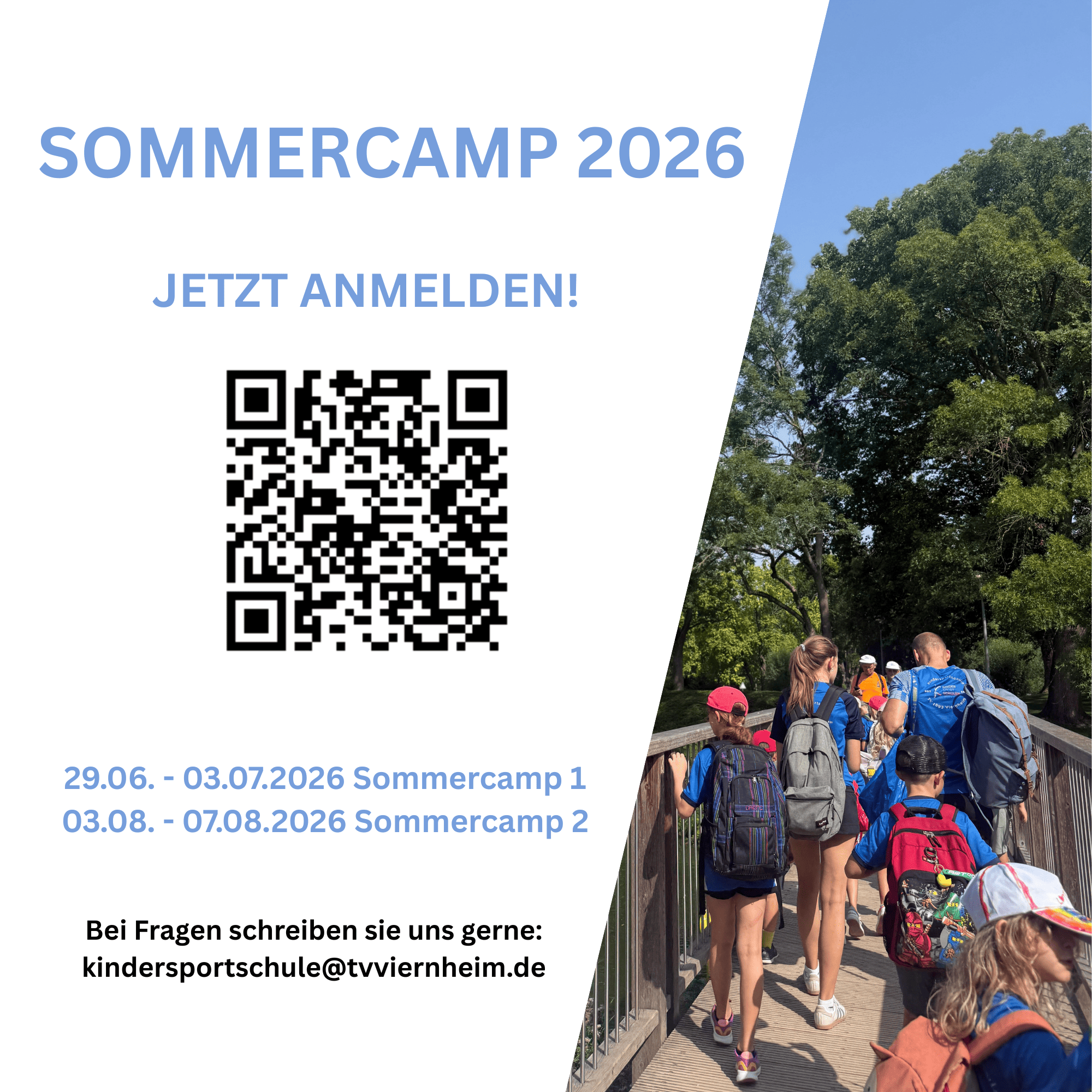 Flyer Sommercamp 2026 klein Vorderseite